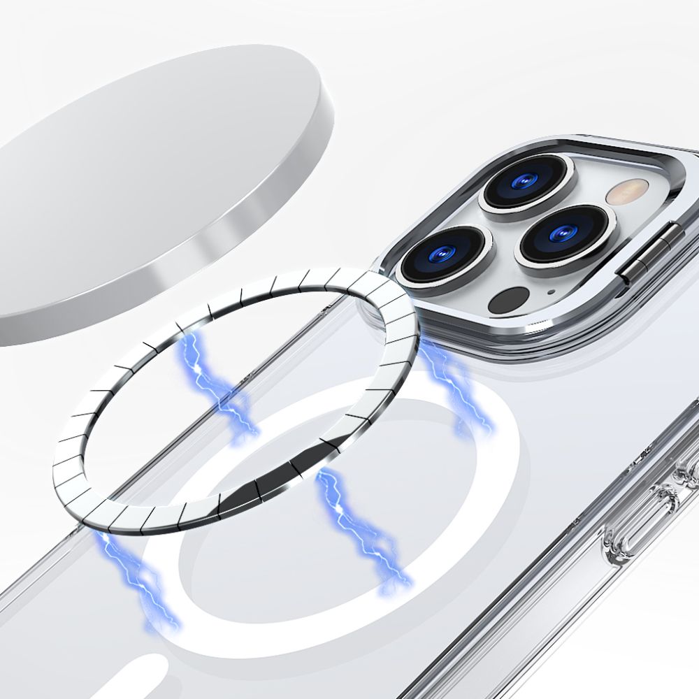 iTok webáruház - Tech-Protect Tech-Protect MagStand MagSafe tok iPhone 16 Pro készülékhez (átlátszó) 4 Tech-Protect MagStand MagSafe Case for iPhone 16 Pro (átlátszó)
