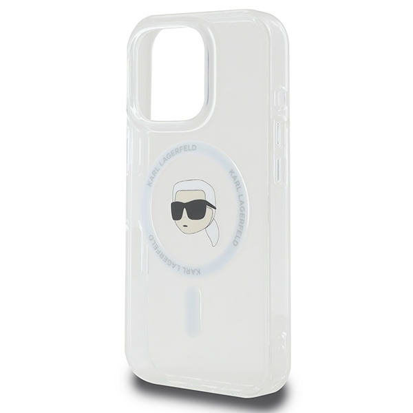 iTok webáruház - Karl Lagerfeld Karl Lagerfeld IML Metal Karl Head MagSafe tok iPhone 16 Pro készülékhez (fehér) 6 Karl Lagerfeld IML Metal Karl Head MagSafe Case for iPhone 16 Pro (fehér)