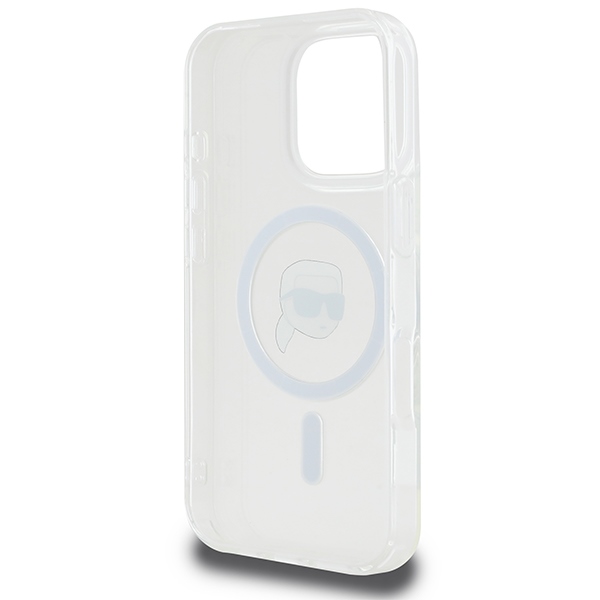 iTok webáruház - Karl Lagerfeld Karl Lagerfeld IML Metal Karl Head MagSafe tok iPhone 16 Pro készülékhez (fehér) 7 Karl Lagerfeld IML Metal Karl Head MagSafe Case for iPhone 16 Pro (fehér)