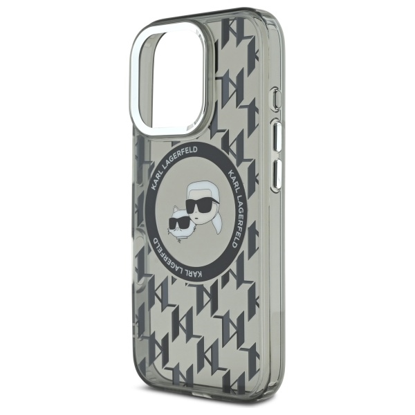 iTok webáruház - Karl Lagerfeld Karl Lagerfeld IML Monogram Karl & Choupette Head MagSafe tok iPhone 16 Pro készülékhez (fekete) 6 Karl Lagerfeld IML Monogram Karl & Choupette Head MagSafe iPhone 16 Pro Case (fekete)