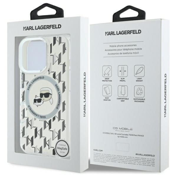 iTok webáruház - Karl Lagerfeld Karl Lagerfeld IML Monogram Karl & Choupette Head MagSafe iPhone 16 Pro tok (átlátszó) 8 Karl Lagerfeld IML Monogram Karl & Choupette Head MagSafe iPhone 16 Pro Case (átlátszó)