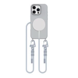 Tech-Protect MagNecklace MagSafe tok nyakpánttal iPhone 16 Pro készülékhez (szürke)