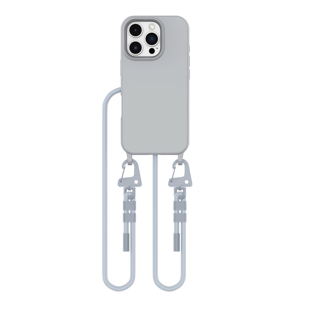 iTok webáruház - Tech-Protect Tech-Protect MagNecklace MagSafe tok nyakpánttal iPhone 16 Pro készülékhez (szürke) 2 Tech-Protect MagNecklace MagSafe Case with Lanyard for iPhone 16 Pro (szürke)