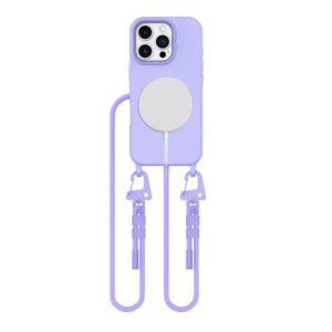 Tech-Protect MagNecklace MagSafe Case with Lanyard for iPhone 16 Pro (lila)