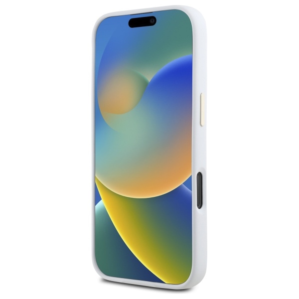 iTok webáruház - Guess Guess Silicone Logo Strass 4G tok iPhone 16 Pro készülékhez (fehér) 5 Guess Silicone Logo Strass 4G Case for iPhone 16 Pro (fehér)