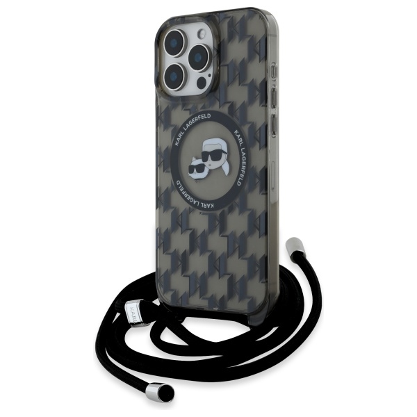 iTok webáruház - Karl Lagerfeld Karl Lagerfeld IML Crossbody Monogram Karl & Choupette Head MagSafe tok iPhone 16 Pro (fekete) 1 Karl Lagerfeld IML Crossbody Monogram Karl & Choupette Head MagSafe Case for iPhone 16 Pro (fekete)