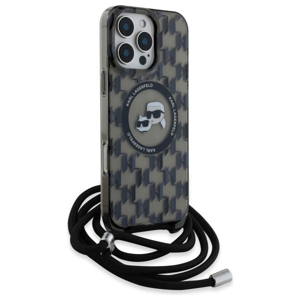 iTok webáruház - Karl Lagerfeld Karl Lagerfeld IML Crossbody Monogram Karl & Choupette Head MagSafe tok iPhone 16 Pro (fekete) 3 Karl Lagerfeld IML Crossbody Monogram Karl & Choupette Head MagSafe Case for iPhone 16 Pro (fekete)