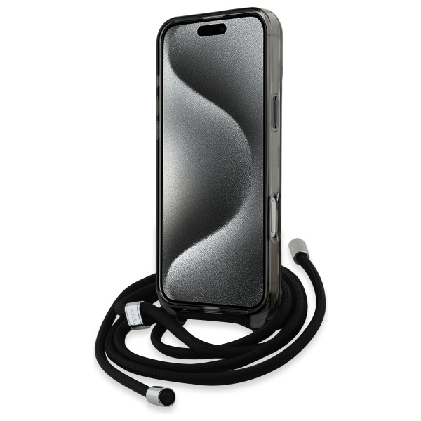 iTok webáruház - Karl Lagerfeld Karl Lagerfeld IML Crossbody Monogram Karl & Choupette Head MagSafe tok iPhone 16 Pro (fekete) 4 Karl Lagerfeld IML Crossbody Monogram Karl & Choupette Head MagSafe Case for iPhone 16 Pro (fekete)
