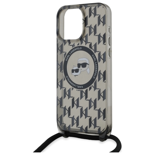 iTok webáruház - Karl Lagerfeld Karl Lagerfeld IML Crossbody Monogram Karl & Choupette Head MagSafe tok iPhone 16 Pro (fekete) 5 Karl Lagerfeld IML Crossbody Monogram Karl & Choupette Head MagSafe Case for iPhone 16 Pro (fekete)
