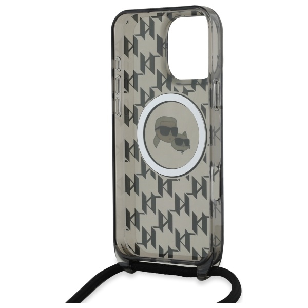iTok webáruház - Karl Lagerfeld Karl Lagerfeld IML Crossbody Monogram Karl & Choupette Head MagSafe tok iPhone 16 Pro (fekete) 6 Karl Lagerfeld IML Crossbody Monogram Karl & Choupette Head MagSafe Case for iPhone 16 Pro (fekete)