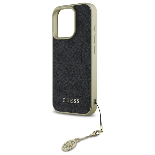 iTok webáruház - Guess Guess 4G Charms Collection tok iPhone 16 Pro készülékhez (fekete) 6 Guess 4G Charms Collection case for iPhone 16 Pro (fekete)