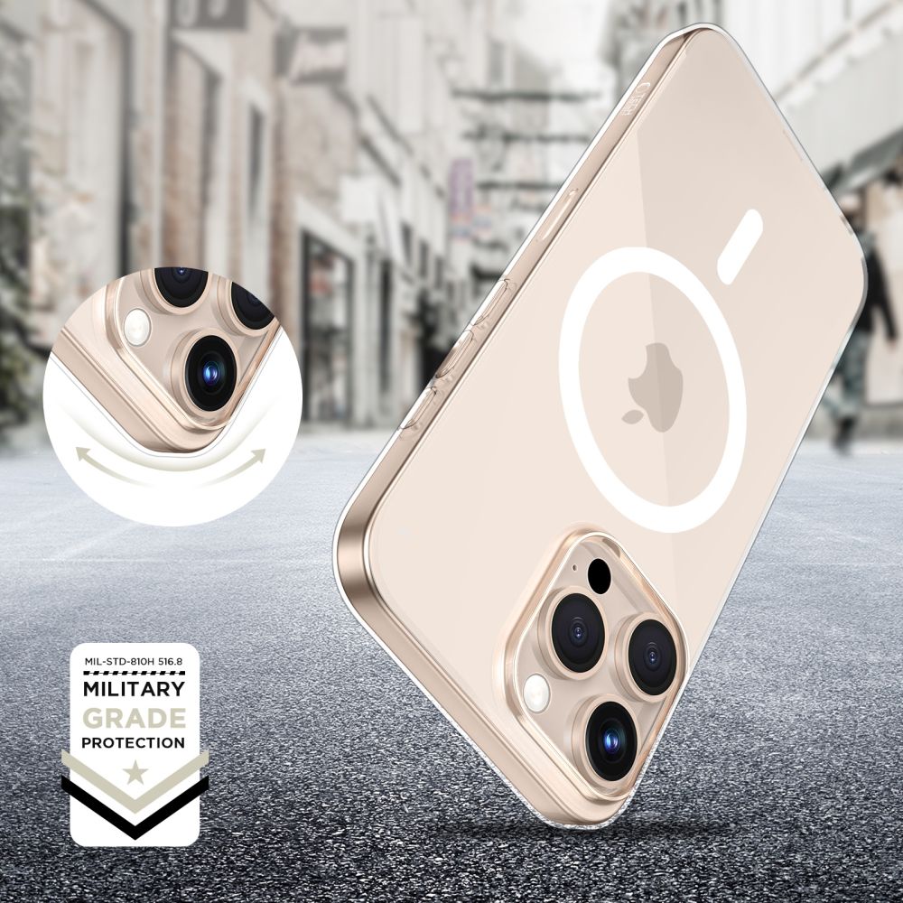 iTok webáruház - Tech-Protect Tech-Protect FlexAir MagSafe tok iPhone 16 Pro készülékhez (átlátszó) 3 Tech-Protect FlexAir MagSafe Case for iPhone 16 Pro (átlátszó)