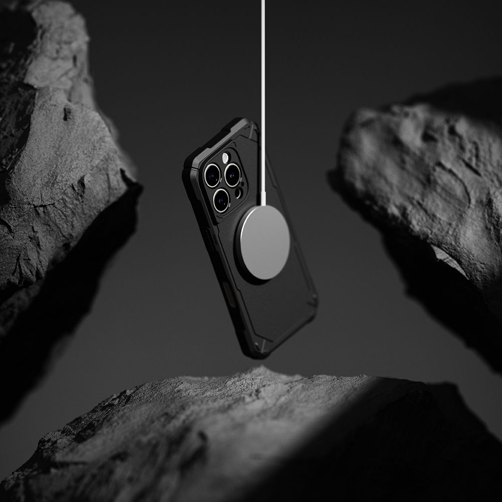 iTok webáruház - Ringke Ringke Rugged Gear MagSafe iPhone 16 Pro tok (fekete) 6 Ringke Rugged Gear MagSafe iPhone 16 Pro Case (fekete)