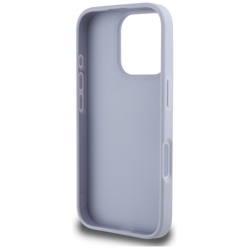 iTok webáruház - Guess Guess Hot Stamp 4G Pattern Triangle Metal Logo tok iPhone 16 Pro készülékhez (lila) 7 Guess Hot Stamp 4G Pattern Triangle Metal Logo iPhone 16 Pro Case (lila)