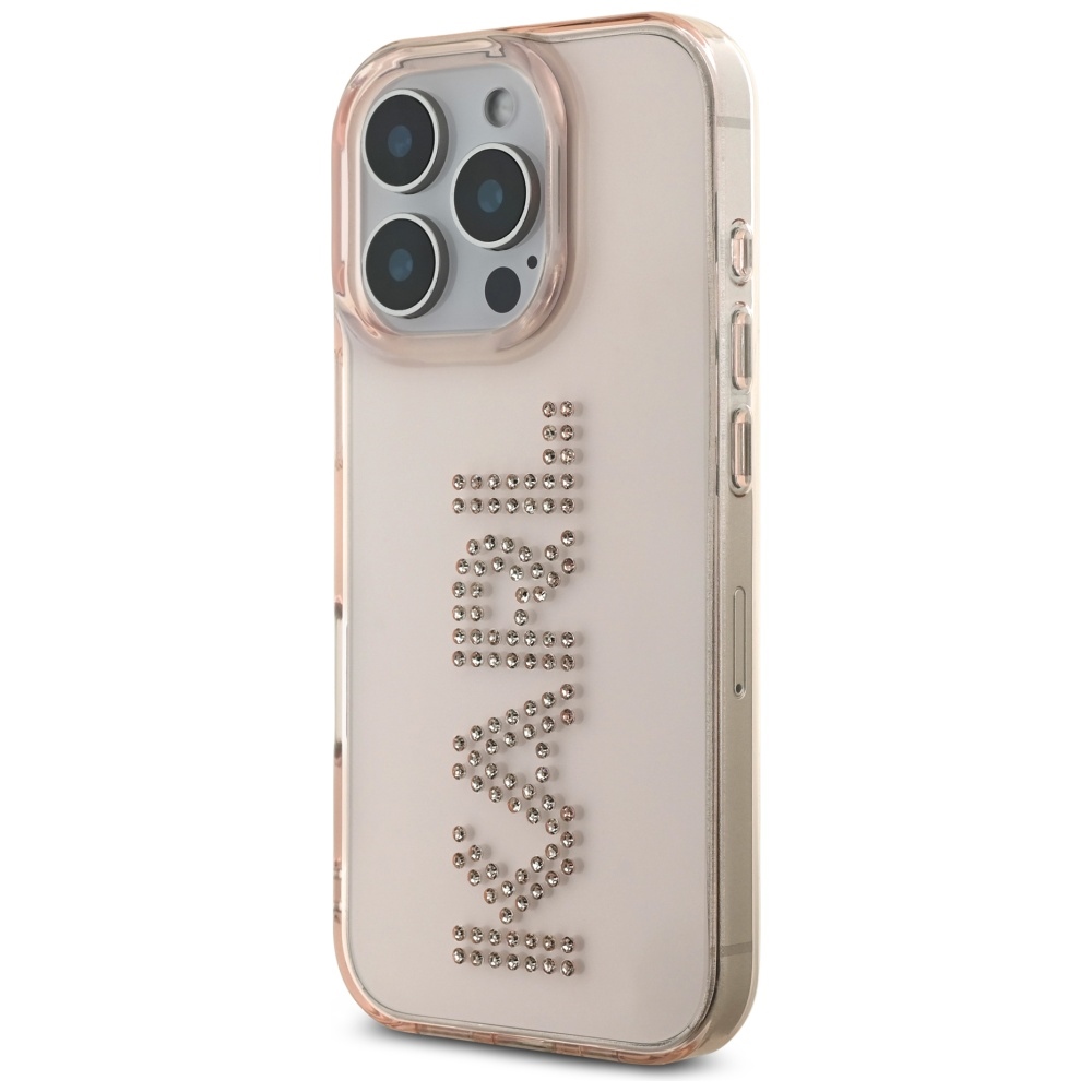 iTok webáruház - Karl Lagerfeld Karl Lagerfeld IML Rhinestones Logo tok iPhone 16 Pro készülékhez (rózsaszín) 2 Karl Lagerfeld IML Rhinestones Logo iPhone 16 Pro Case (rózsaszín)