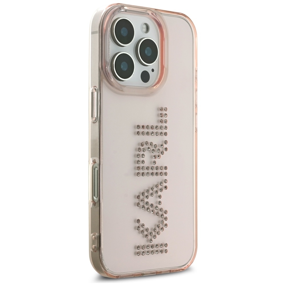iTok webáruház - Karl Lagerfeld Karl Lagerfeld IML Rhinestones Logo tok iPhone 16 Pro készülékhez (rózsaszín) 4 Karl Lagerfeld IML Rhinestones Logo iPhone 16 Pro Case (rózsaszín)