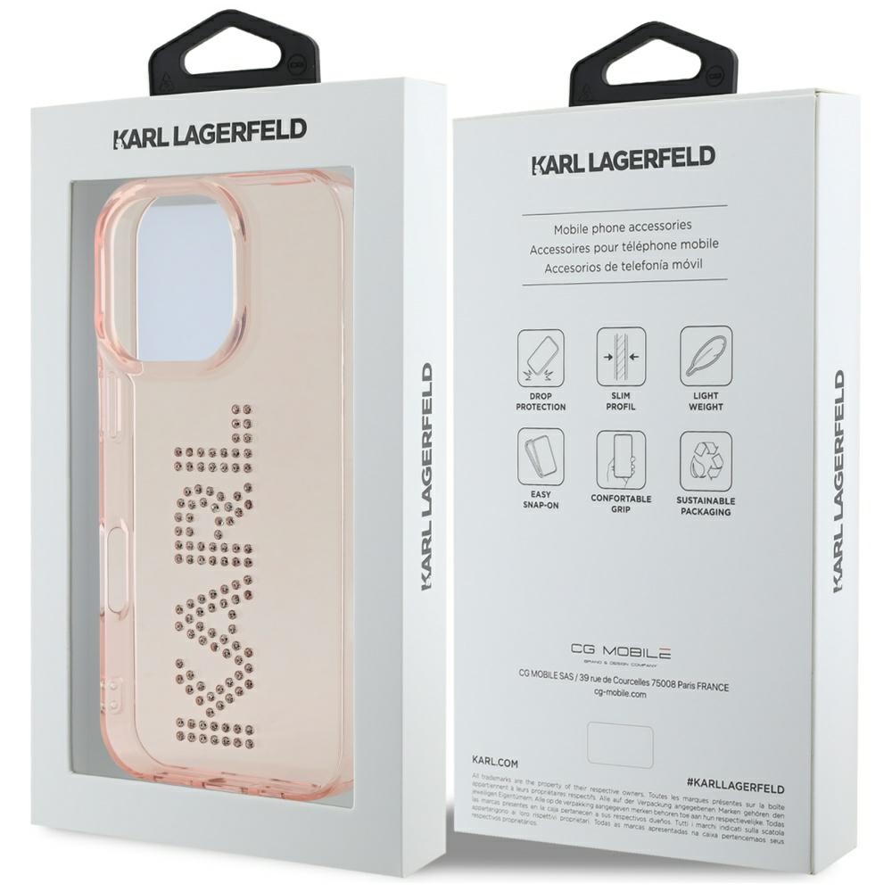 iTok webáruház - Karl Lagerfeld Karl Lagerfeld IML Rhinestones Logo tok iPhone 16 Pro készülékhez (rózsaszín) 8 Karl Lagerfeld IML Rhinestones Logo iPhone 16 Pro Case (rózsaszín)