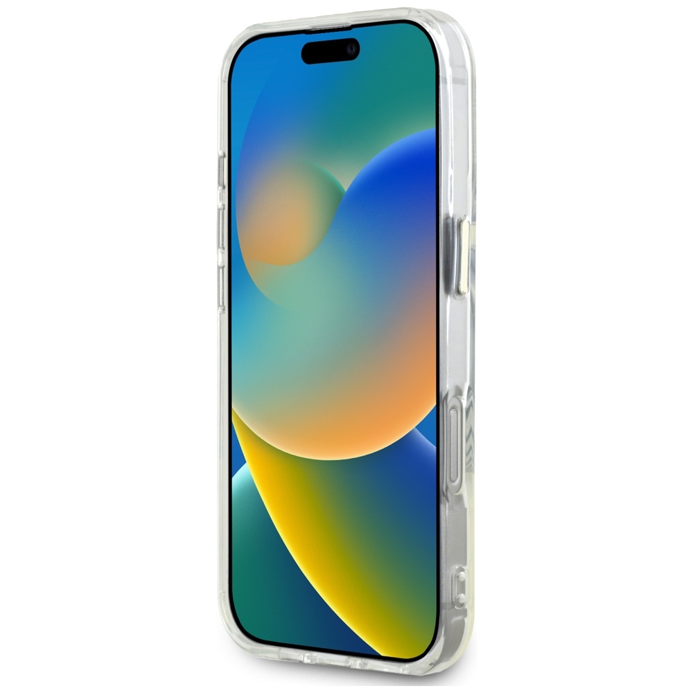 iTok webáruház - Guess Guess IML Metal Colored Circle Classic Logo MagSafe tok iPhone 16 Pro készülékhez (fehér) 5 Guess IML Metal Colored Circle Classic Logo MagSafe case for iPhone 16 Pro (fehér)