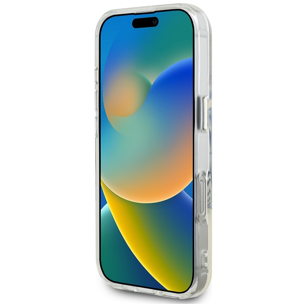 iTok webáruház - Guess Guess IML Metal Colored Circle Classic Logo MagSafe tok iPhone 16 Pro készülékhez (fekete) 5 Guess IML Metal Colored Circle Classic Logo MagSafe case for iPhone 16 Pro (fekete)