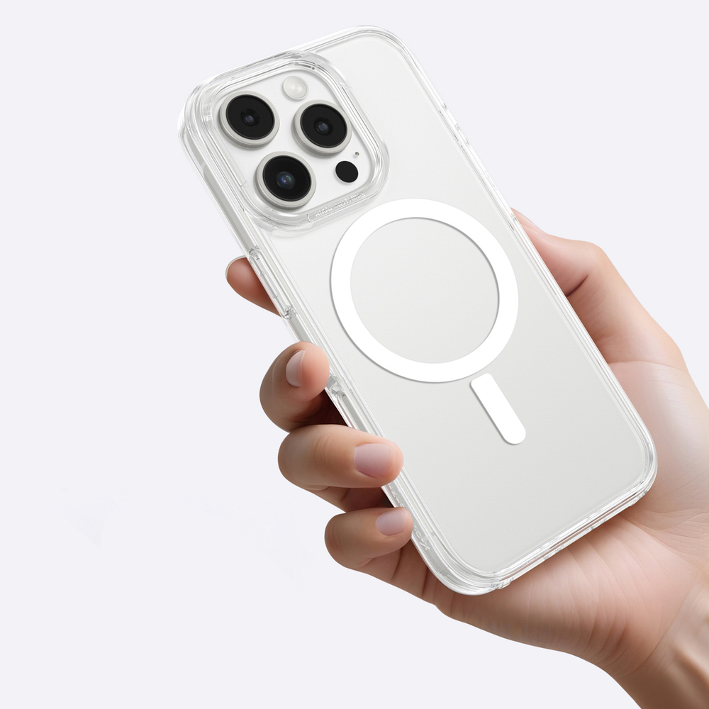 iTok webáruház - AmazingThing AmazingThing Minimal Mag Case mágneses gyűrűvel iPhone 16 Pro készülékhez (átlátszó) 5 AmazingThing Minimal Mag Case with Magnetic Ring for iPhone 16 Pro (átlátszó)