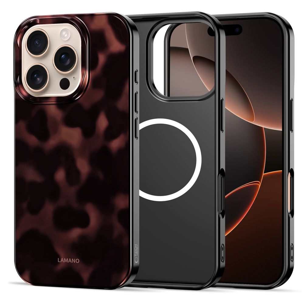 iTok webáruház - Tech-Protect Tech-Protect Lamano MagSafe tok iPhone 16 Pro készülékhez (fekete-piros) 3 Tech-Protect Lamano MagSafe case for iPhone 16 Pro (fekete-piros)