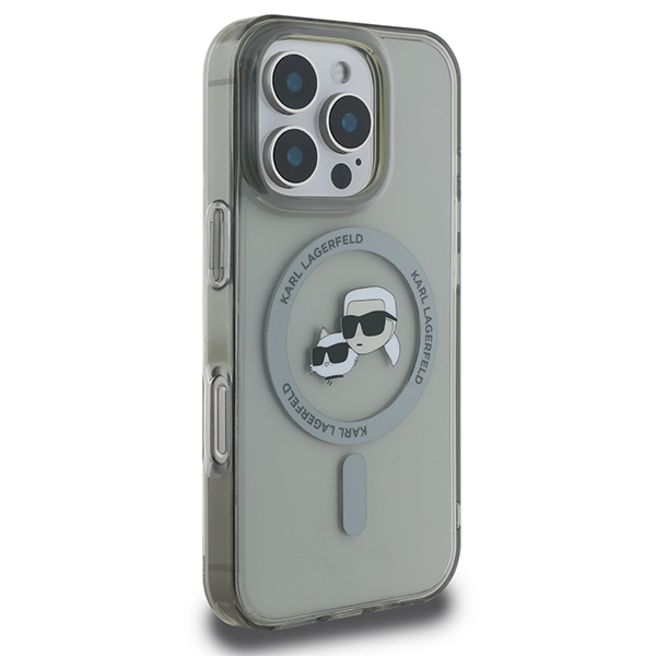 iTok webáruház - Karl Lagerfeld Karl Lagerfeld IML Metal Karl&Choupette Head MagSafe tok iPhone 16 Pro készülékhez (fekete) 4 Karl Lagerfeld IML Metal Karl&Choupette Head MagSafe Case for iPhone 16 Pro (fekete)