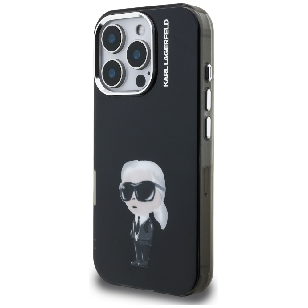iTok webáruház - Karl Lagerfeld Karl Lagerfeld IML Aquarelle Karl & Logo MagSafe tok iPhone 16 Pro készülékhez (fekete) 2 Karl Lagerfeld IML Aquarelle Karl & Logo MagSafe Case for iPhone 16 Pro (fekete)