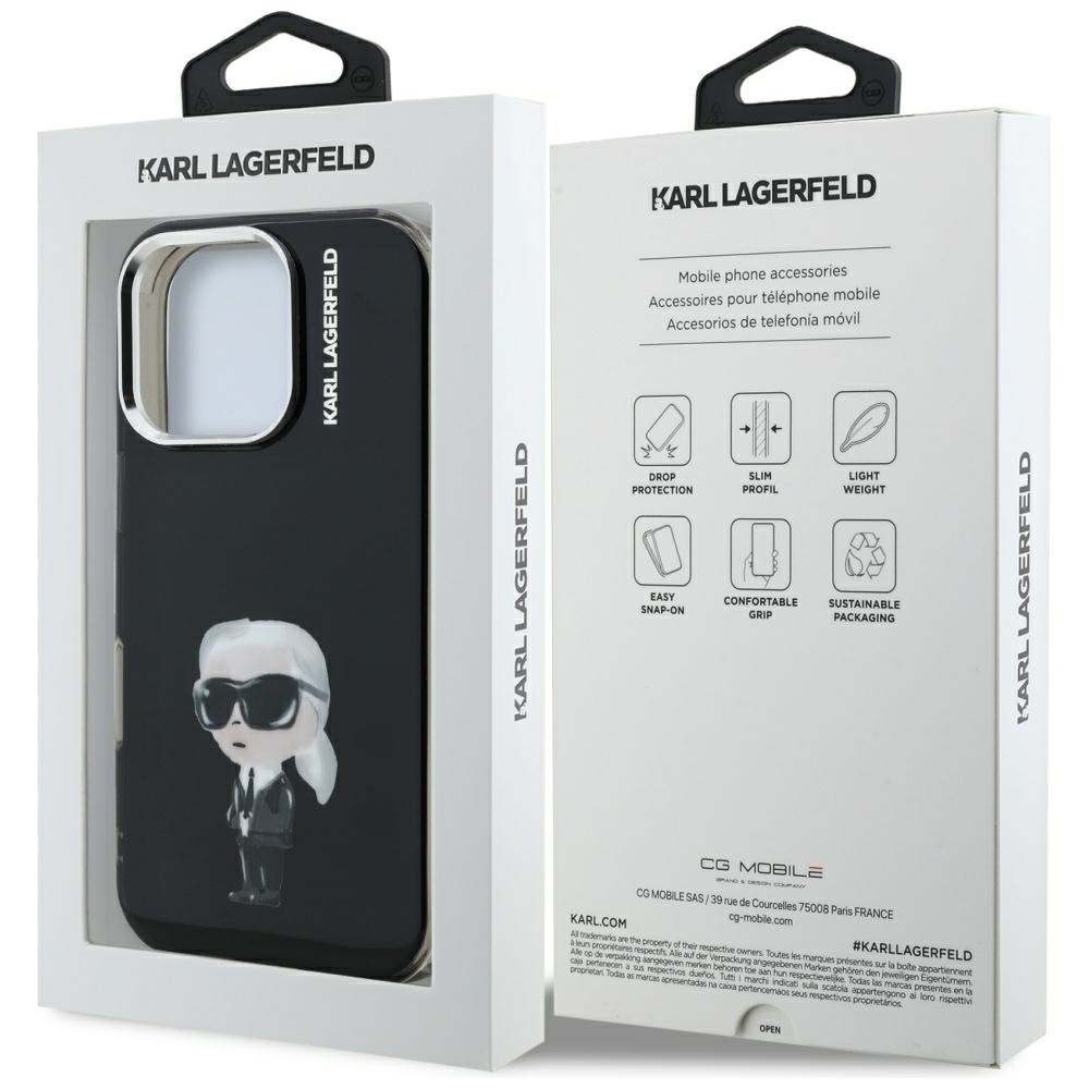 iTok webáruház - Karl Lagerfeld Karl Lagerfeld IML Aquarelle Karl & Logo MagSafe tok iPhone 16 Pro készülékhez (fekete) 8 Karl Lagerfeld IML Aquarelle Karl & Logo MagSafe Case for iPhone 16 Pro (fekete)