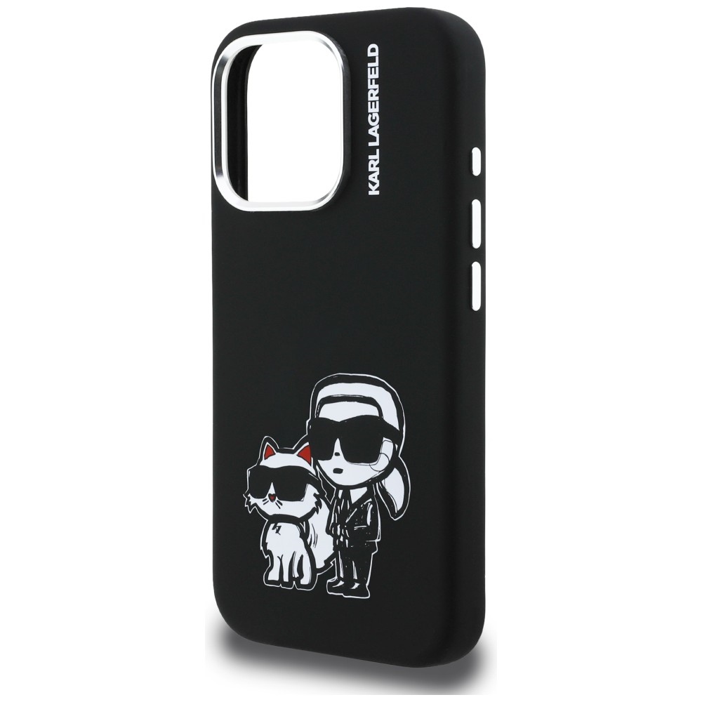 iTok webáruház - Karl Lagerfeld Karl Lagerfeld Silicone Karl&Choupette Sketch MagSafe tok iPhone 16 Pro készülékhez (fekete) 6 Karl Lagerfeld Silicone Karl&Choupette Sketch MagSafe Case for iPhone 16 Pro (fekete)