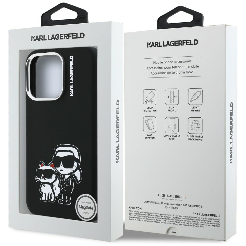 iTok webáruház - Karl Lagerfeld Karl Lagerfeld Silicone Karl&Choupette Sketch MagSafe tok iPhone 16 Pro készülékhez (fekete) 8 Karl Lagerfeld Silicone Karl&Choupette Sketch MagSafe Case for iPhone 16 Pro (fekete)