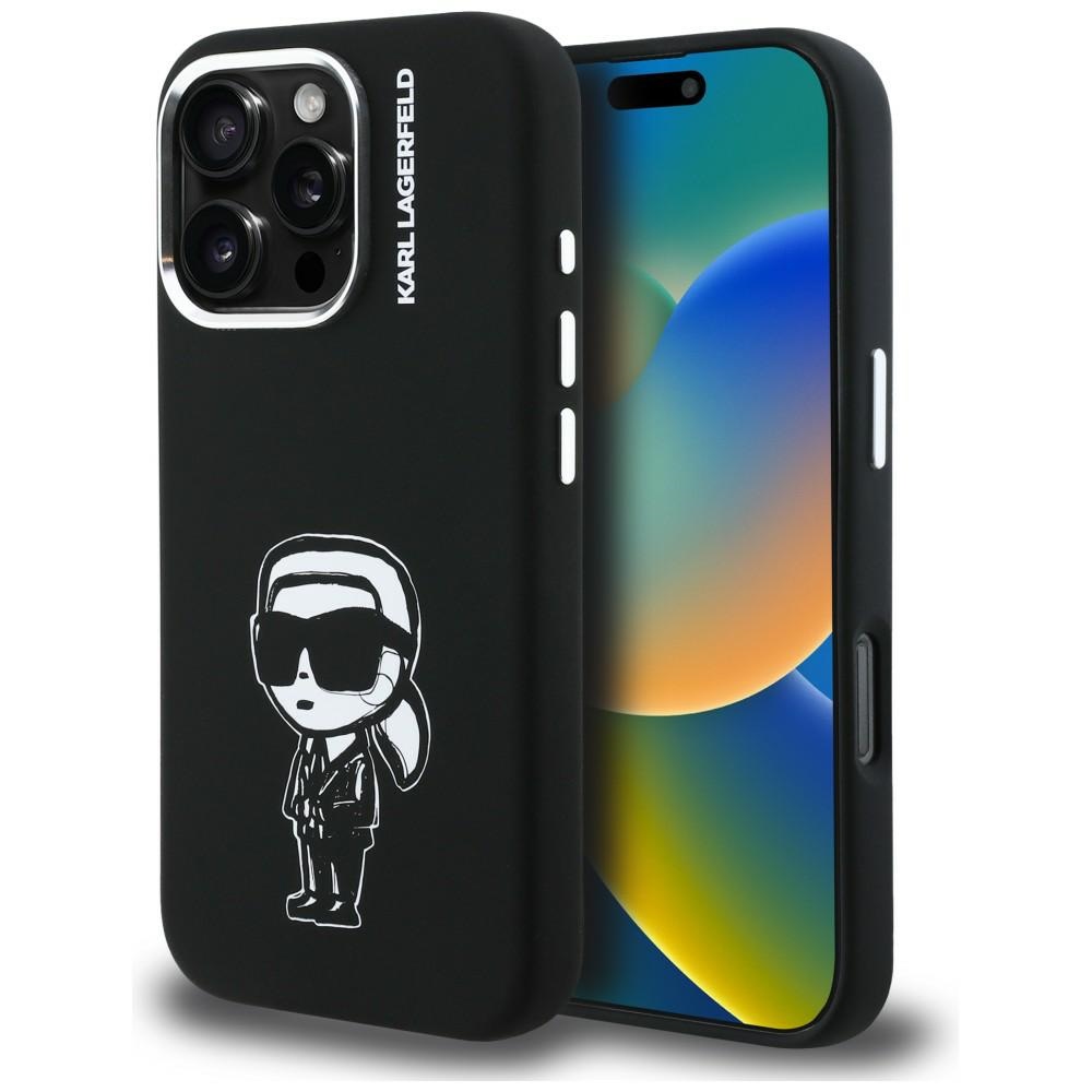 iTok webáruház - Karl Lagerfeld Karl Lagerfeld Silicone Karl Sketch MagSafe tok iPhone 16 Pro készülékhez (fekete) 1 Karl Lagerfeld Silicone Karl Sketch MagSafe Case for iPhone 16 Pro (fekete)