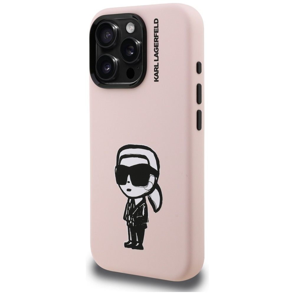 iTok webáruház - Karl Lagerfeld Karl Lagerfeld Silicone Karl Sketch MagSafe szilikon tok iPhone 16 Pro (rózsaszín) 2 Karl Lagerfeld Silicone Karl Sketch MagSafe Case for iPhone 16 Pro (rózsaszín)