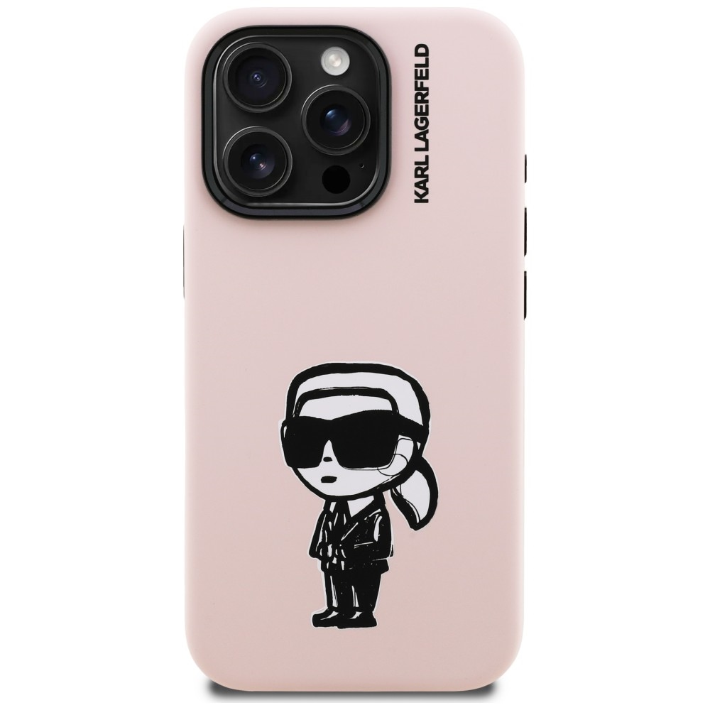 iTok webáruház - Karl Lagerfeld Karl Lagerfeld Silicone Karl Sketch MagSafe szilikon tok iPhone 16 Pro (rózsaszín) 3 Karl Lagerfeld Silicone Karl Sketch MagSafe Case for iPhone 16 Pro (rózsaszín)