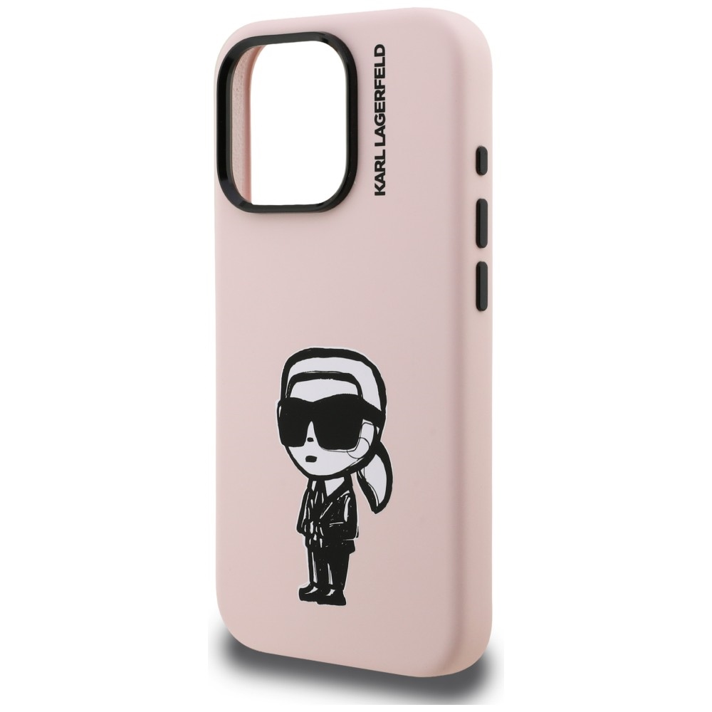 iTok webáruház - Karl Lagerfeld Karl Lagerfeld Silicone Karl Sketch MagSafe szilikon tok iPhone 16 Pro (rózsaszín) 6 Karl Lagerfeld Silicone Karl Sketch MagSafe Case for iPhone 16 Pro (rózsaszín)