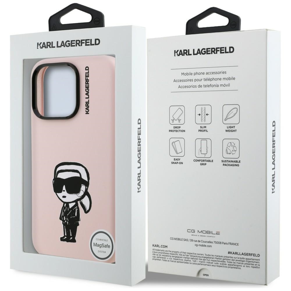 iTok webáruház - Karl Lagerfeld Karl Lagerfeld Silicone Karl Sketch MagSafe szilikon tok iPhone 16 Pro (rózsaszín) 8 Karl Lagerfeld Silicone Karl Sketch MagSafe Case for iPhone 16 Pro (rózsaszín)