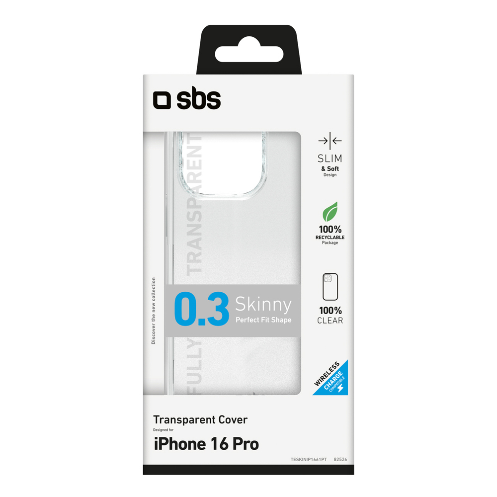 iTok webáruház - SBS SBS Skinny Cover tok iPhone 16 Pro készülékhez (átlátszó) 2 SBS Skinny Cover for iPhone 16 Pro (átlátszó)