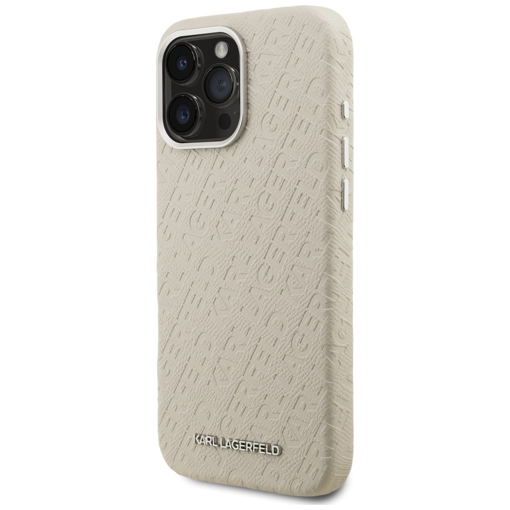 iTok webáruház - Karl Lagerfeld Karl Lagerfeld FW Stamped Karl MagSafe tok iPhone 16 Pro (bézs) 2 Karl Lagerfeld FW Stamped Karl MagSafe Case for iPhone 16 Pro (bézs)