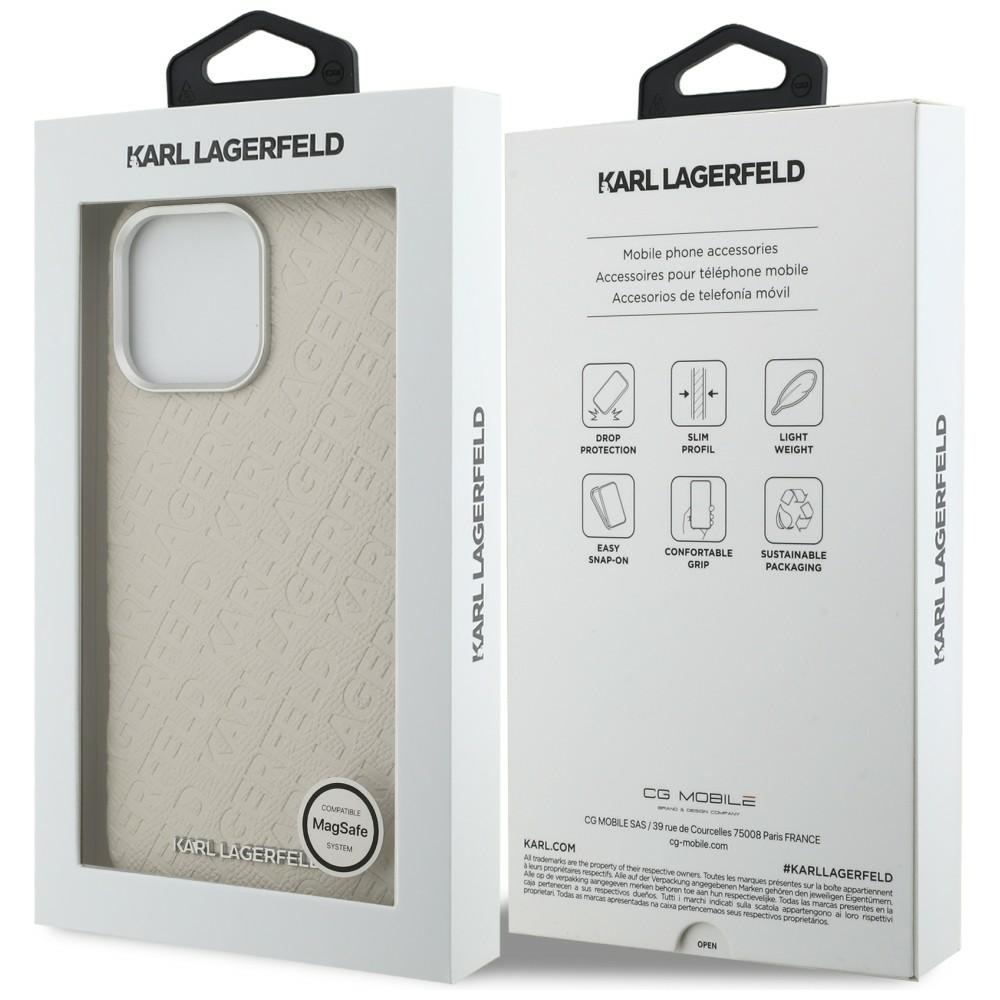 iTok webáruház - Karl Lagerfeld Karl Lagerfeld FW Stamped Karl MagSafe tok iPhone 16 Pro (bézs) 8 Karl Lagerfeld FW Stamped Karl MagSafe Case for iPhone 16 Pro (bézs)