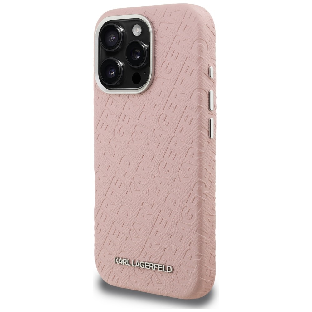 iTok webáruház - Karl Lagerfeld Karl Lagerfeld FW Stamped Karl MagSafe tok iPhone 16 Pro készülékhez (rózsaszín) 2 Karl Lagerfeld FW Stamped Karl MagSafe Case for iPhone 16 Pro (rózsaszín)