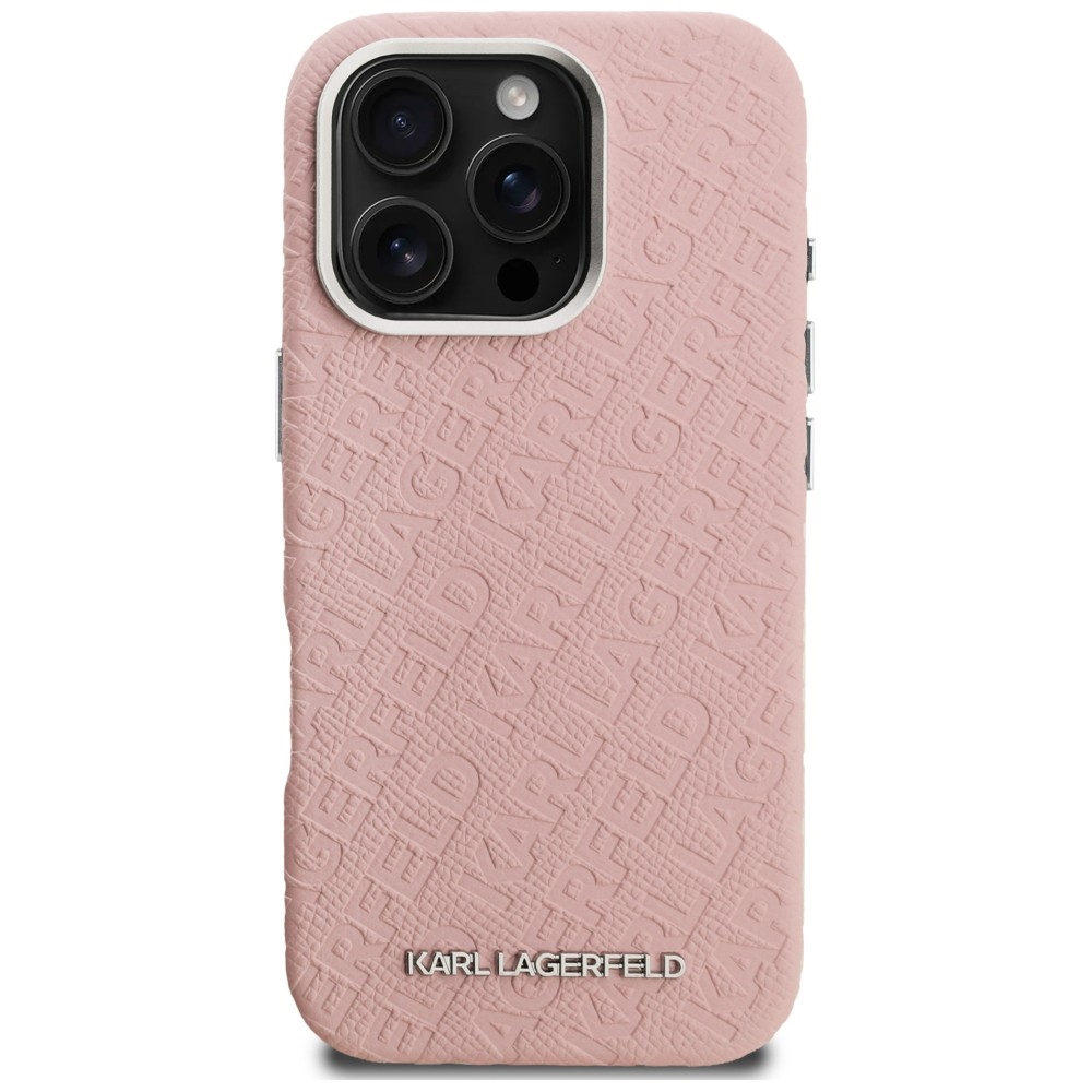 iTok webáruház - Karl Lagerfeld Karl Lagerfeld FW Stamped Karl MagSafe tok iPhone 16 Pro készülékhez (rózsaszín) 3 Karl Lagerfeld FW Stamped Karl MagSafe Case for iPhone 16 Pro (rózsaszín)