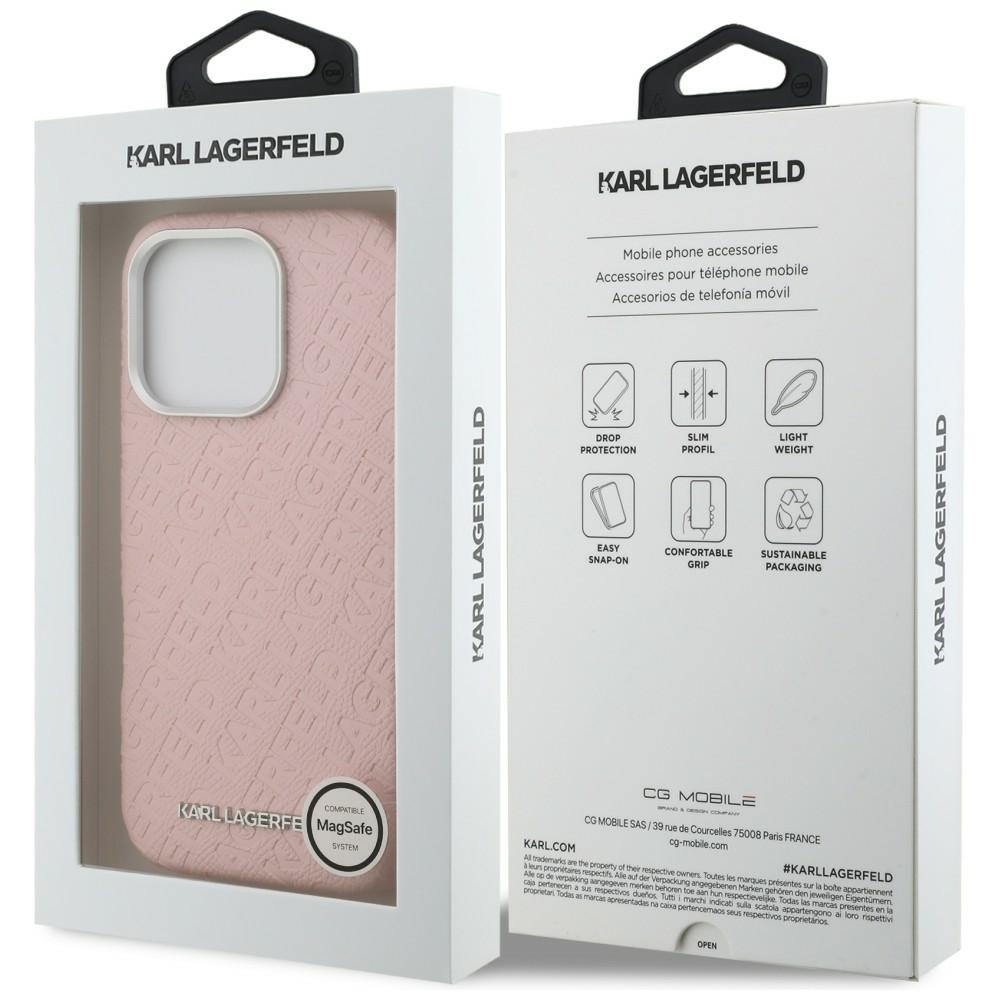 iTok webáruház - Karl Lagerfeld Karl Lagerfeld FW Stamped Karl MagSafe tok iPhone 16 Pro készülékhez (rózsaszín) 8 Karl Lagerfeld FW Stamped Karl MagSafe Case for iPhone 16 Pro (rózsaszín)