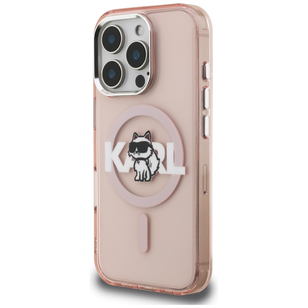iTok webáruház - Karl Lagerfeld Karl Lagerfeld IML Choupette Sketch Logo MagSafe tok iPhone 16 Pro készülékhez (rózsaszín) 2 Karl Lagerfeld IML Choupette Sketch Logo MagSafe Case for iPhone 16 Pro (rózsaszín)