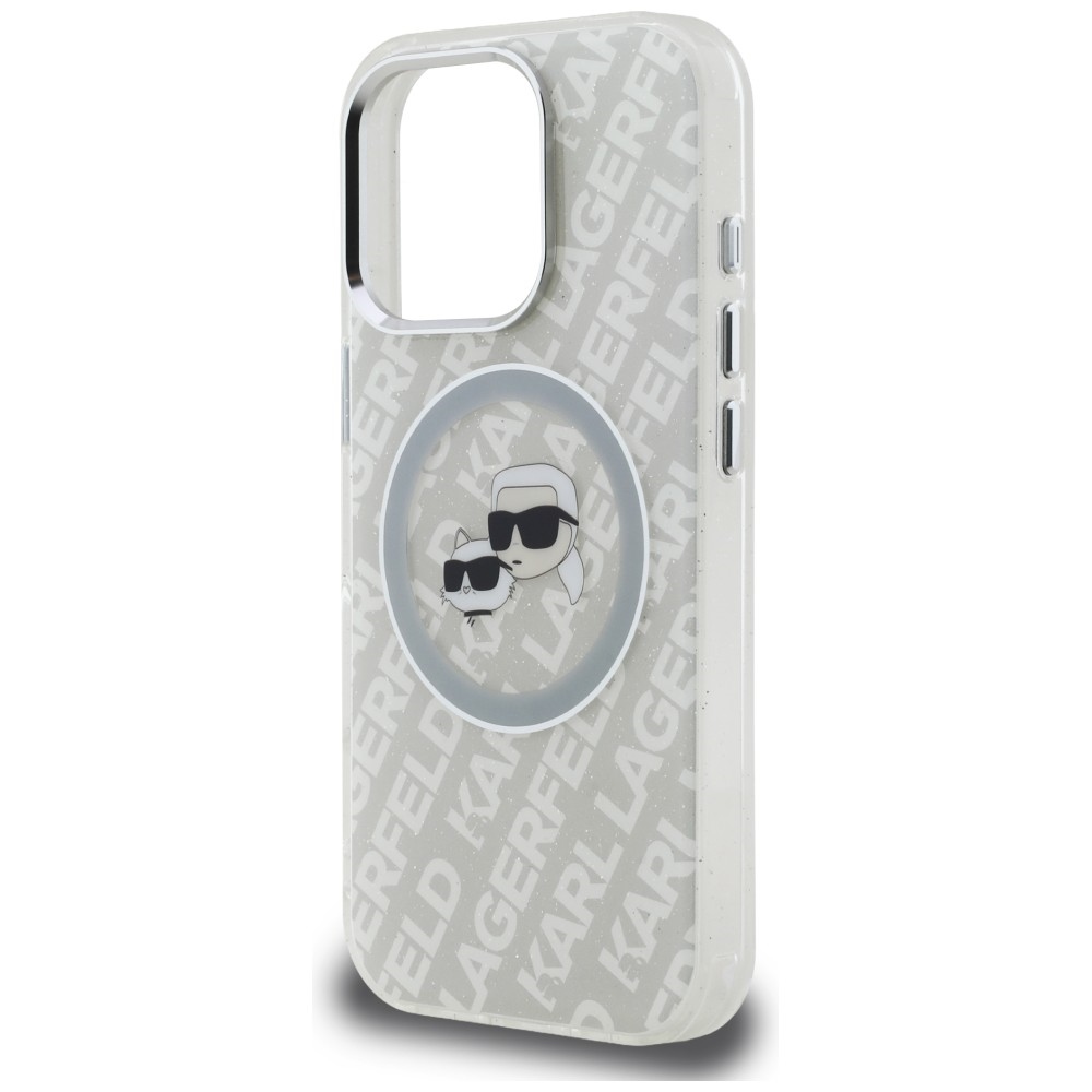 iTok webáruház - Karl Lagerfeld Karl Lagerfeld IML Glitter Karl & Choupette Heads Logo MagSafe tok iPhone 16 Pro-hoz (szürke) 6 Karl Lagerfeld IML Glitter Karl & Choupette Heads Logo MagSafe Case for iPhone 16 Pro (szürke)