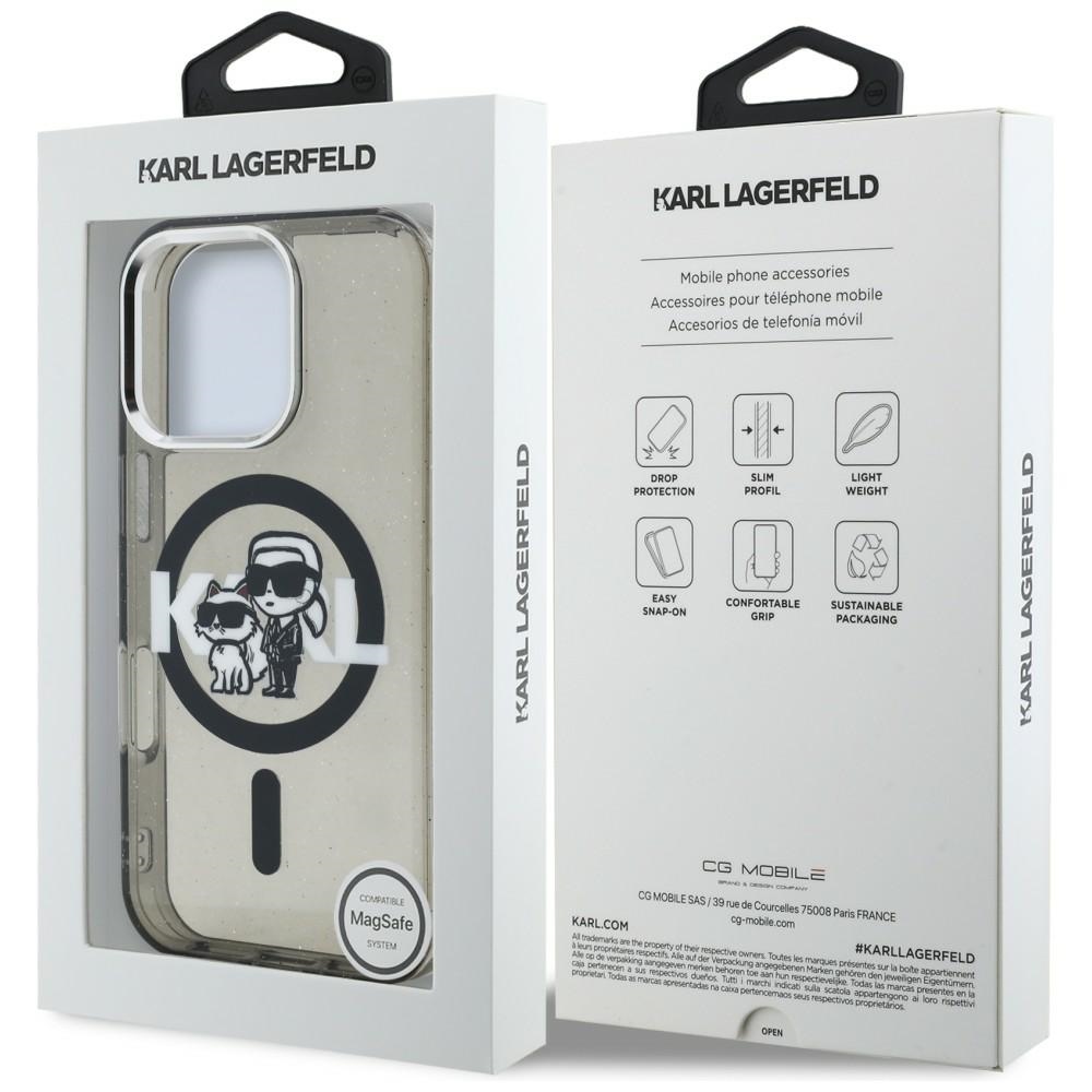 iTok webáruház - Karl Lagerfeld Karl Lagerfeld IML Glitter Karl & Choupette Sketch Logo MagSafe tok iPhone 16 Pro készülékhez (fekete) 8 Karl Lagerfeld IML Glitter Karl & Choupette Sketch Logo MagSafe Case for iPhone 16 Pro (fekete)