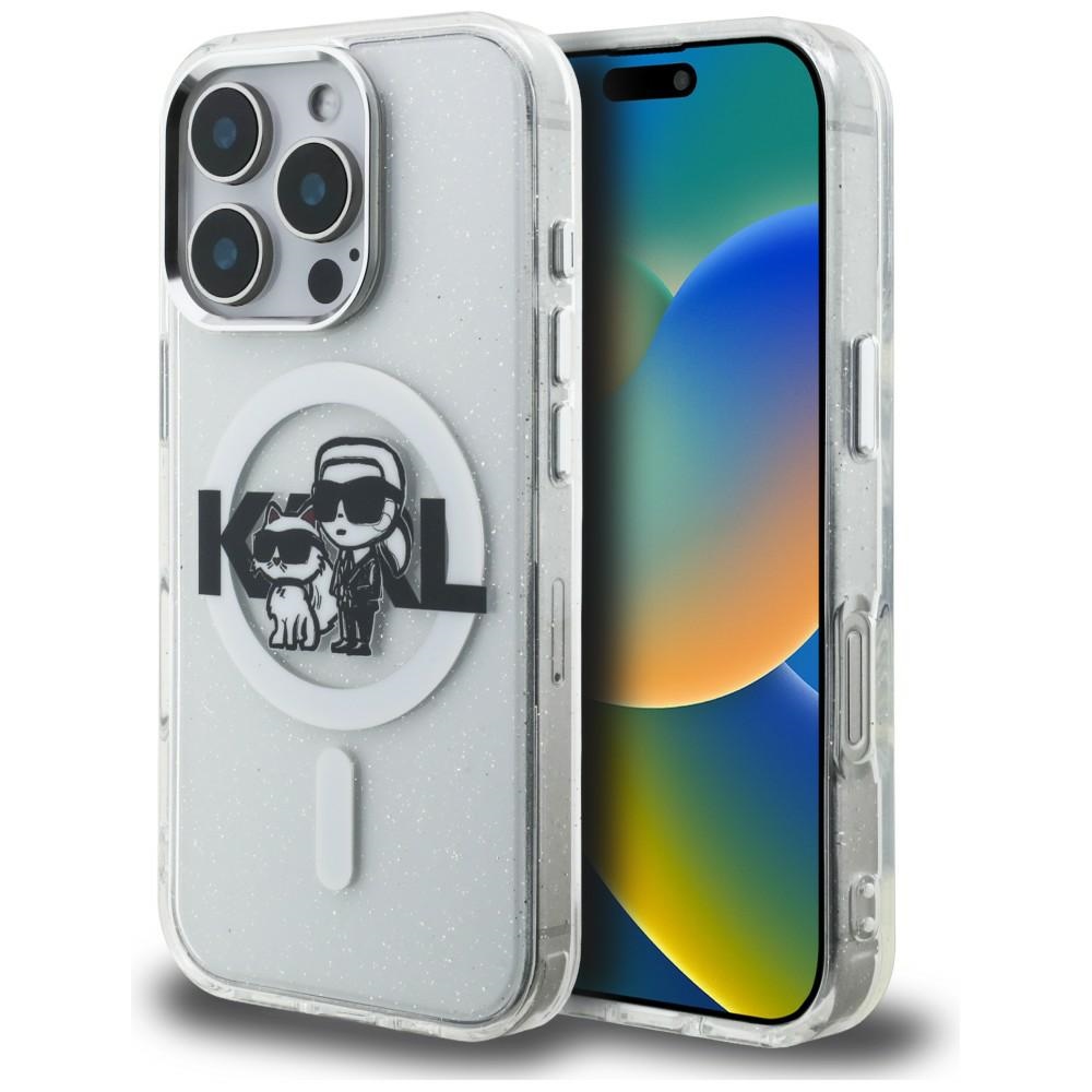 iTok webáruház - Karl Lagerfeld Karl Lagerfeld IML Glitter Karl & Choupette Sketch Logo MagSafe tok iPhone 16 Pro készülékhez (átlátszó) 1 Karl Lagerfeld IML Glitter Karl & Choupette Sketch Logo MagSafe Case for iPhone 16 Pro (átlátszó)