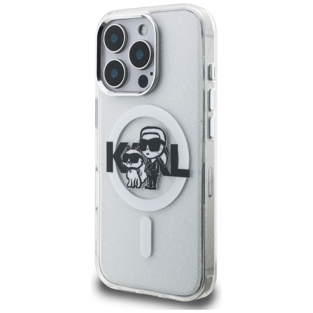 iTok webáruház - Karl Lagerfeld Karl Lagerfeld IML Glitter Karl & Choupette Sketch Logo MagSafe tok iPhone 16 Pro készülékhez (átlátszó) 2 Karl Lagerfeld IML Glitter Karl & Choupette Sketch Logo MagSafe Case for iPhone 16 Pro (átlátszó)