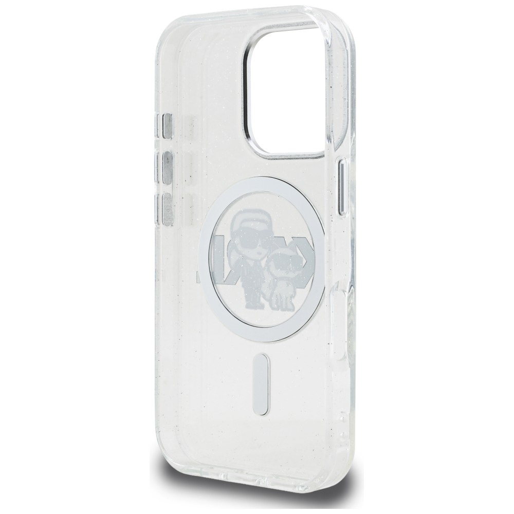 iTok webáruház - Karl Lagerfeld Karl Lagerfeld IML Glitter Karl & Choupette Sketch Logo MagSafe tok iPhone 16 Pro készülékhez (átlátszó) 7 Karl Lagerfeld IML Glitter Karl & Choupette Sketch Logo MagSafe Case for iPhone 16 Pro (átlátszó)