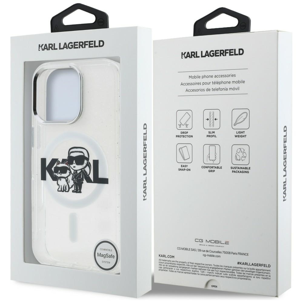 iTok webáruház - Karl Lagerfeld Karl Lagerfeld IML Glitter Karl & Choupette Sketch Logo MagSafe tok iPhone 16 Pro készülékhez (átlátszó) 8 Karl Lagerfeld IML Glitter Karl & Choupette Sketch Logo MagSafe Case for iPhone 16 Pro (átlátszó)