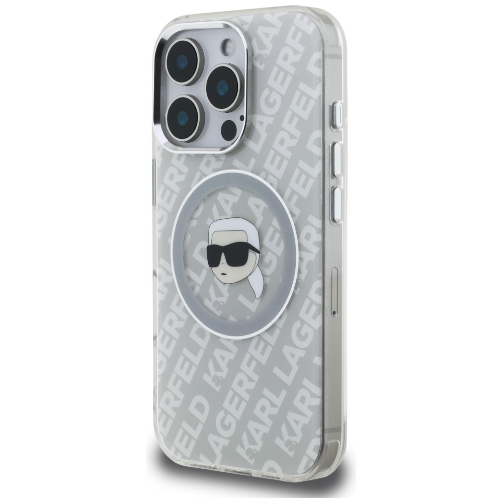 iTok webáruház - Karl Lagerfeld Karl Lagerfeld IML Karl Head Logo MagSafe tok iPhone 16 Pro készülékhez (szürke) 2 Karl Lagerfeld IML Karl Head Logo MagSafe Case for iPhone 16 Pro (szürke)