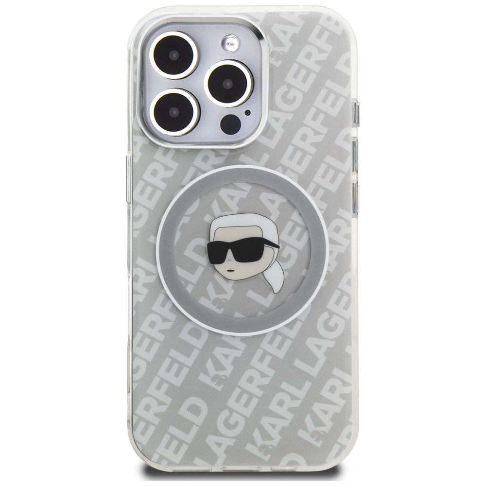 iTok webáruház - Karl Lagerfeld Karl Lagerfeld IML Karl Head Logo MagSafe tok iPhone 16 Pro készülékhez (szürke) 3 Karl Lagerfeld IML Karl Head Logo MagSafe Case for iPhone 16 Pro (szürke)